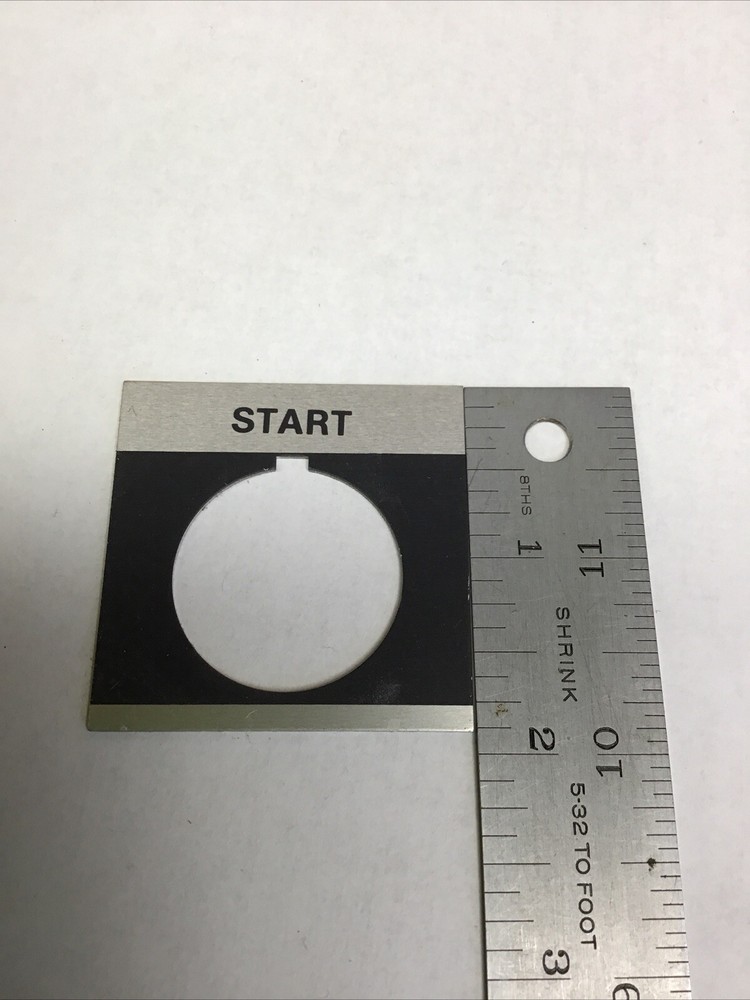 Allen Bradley Legend Name Plate For Control Button Switch START