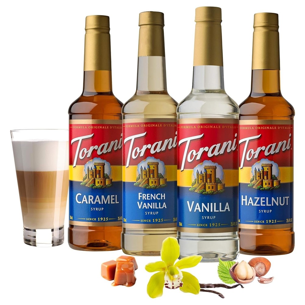 Caramel, Vanilla, Hazelnut Syrup Combo