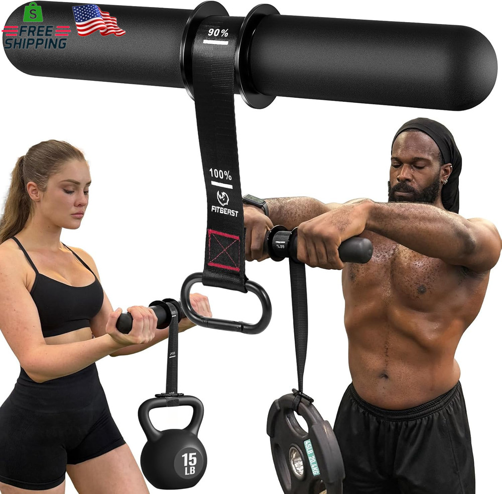 Fitbeast Forearm Strengthener & Forearm Exerciser, Wrist Roller with Thicker Han