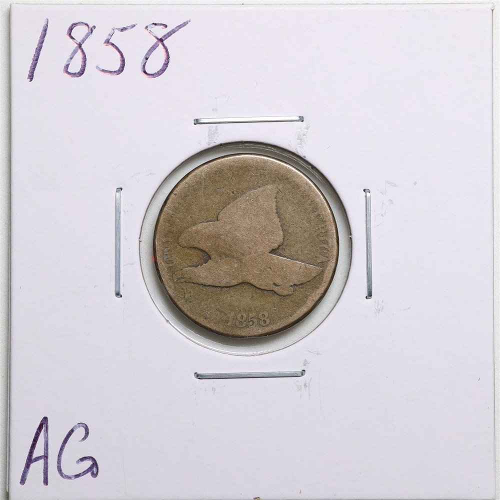 1858 1C Flying Eagle Cent in AG Condition #4435