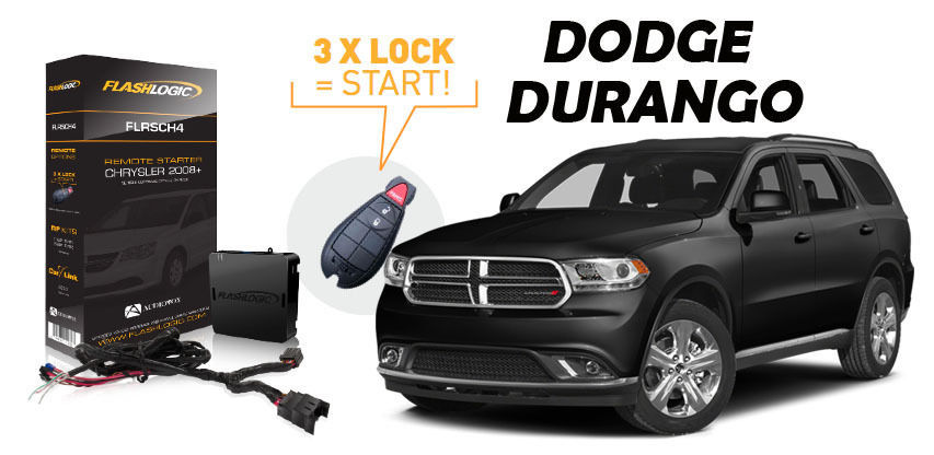 Flashlogic Remote Start for 2012 Dodge Durango SUV V8 w/Plug And Play Harness
