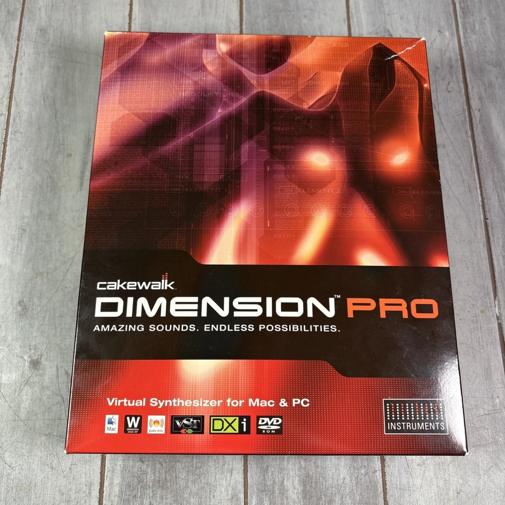 Cakewalk Dimension Pro Multiple Filter Mac & PC Software Virtual Synthesizer