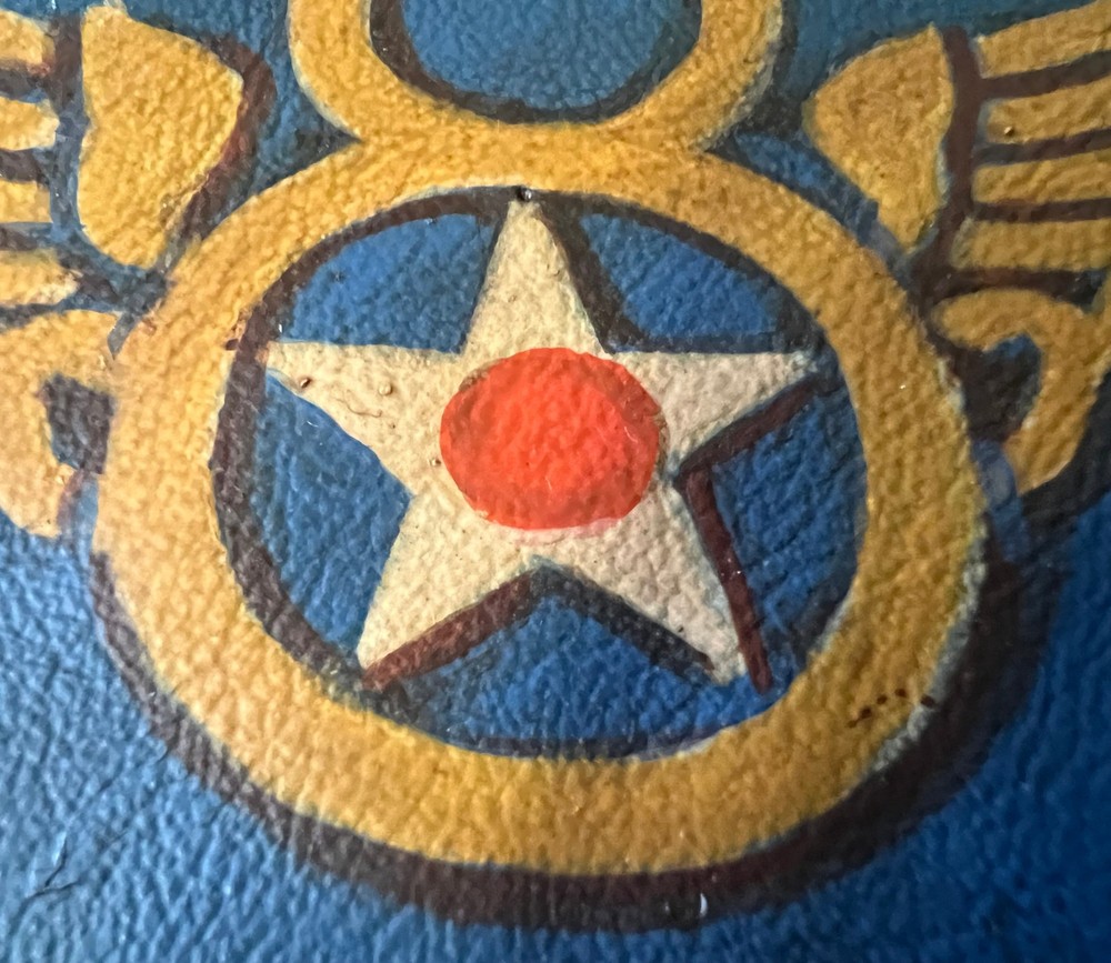 8TH ARMY AIR FORCES LEATHER STUBBY WING SHOULDER PATCH W/BORDER