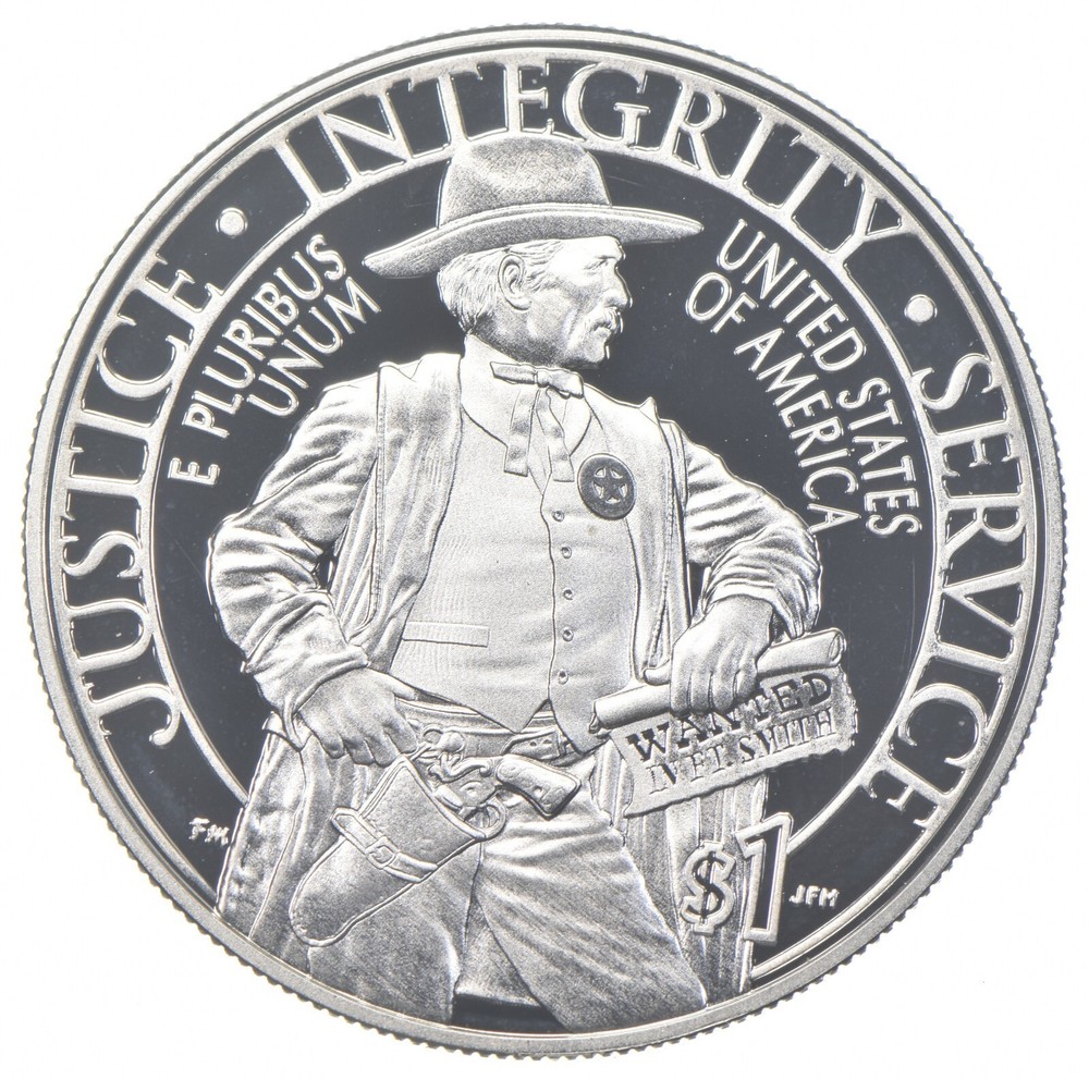 Proof 2015 U.S. Marshals - US Commemorative 90% Silver Dollar