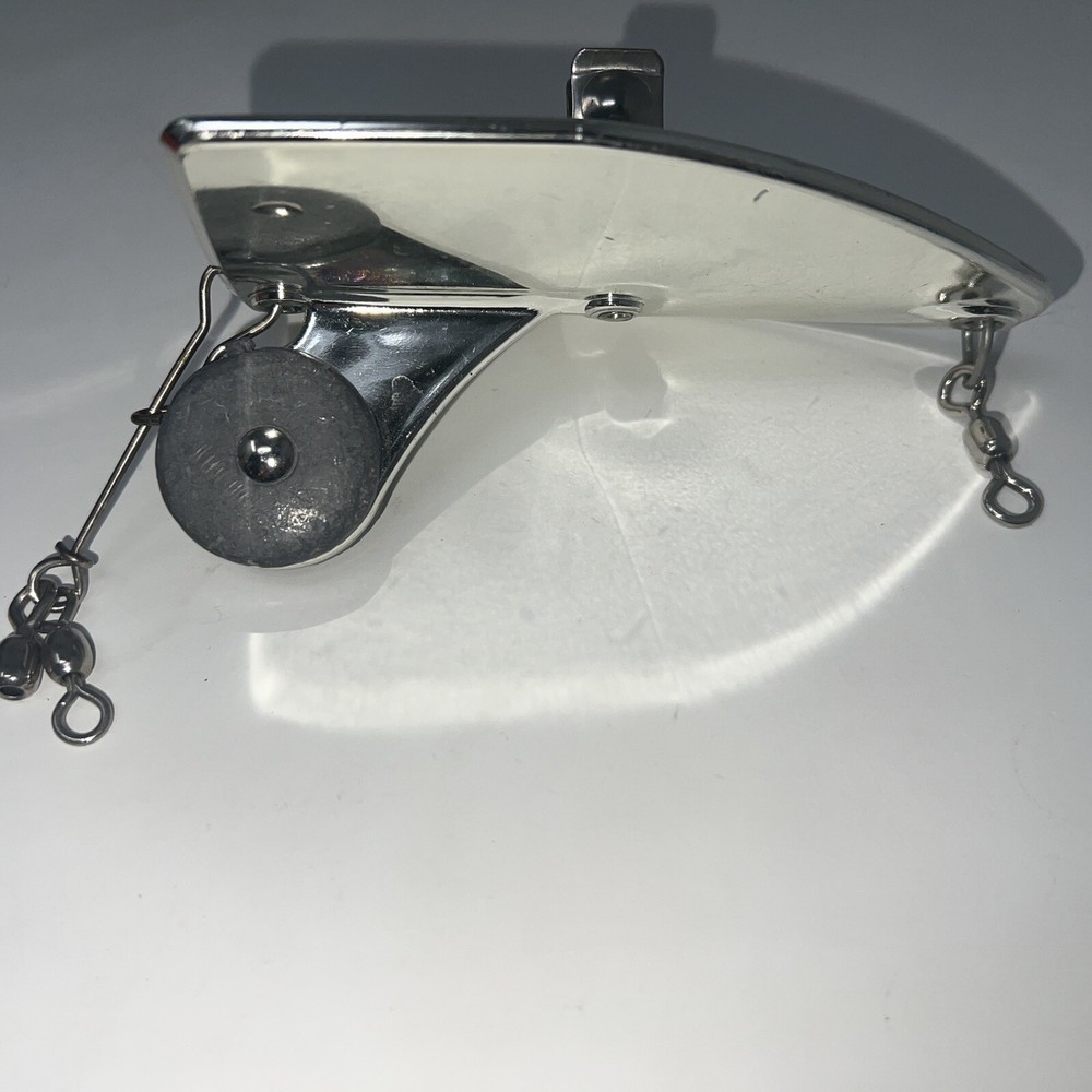 Les Davis Deep Six Trolling Diving Sinker No. 2 Chrome USA