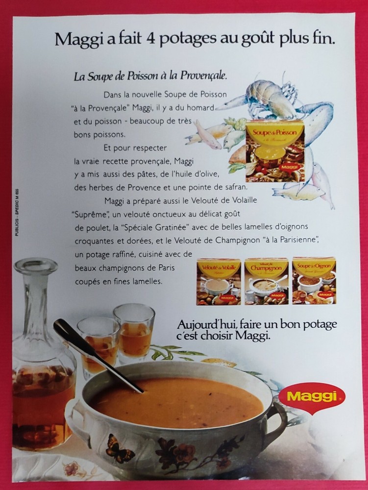 Press Ad: MAGGI 1973 SILVER MATCH Convertible & Soup Lighter