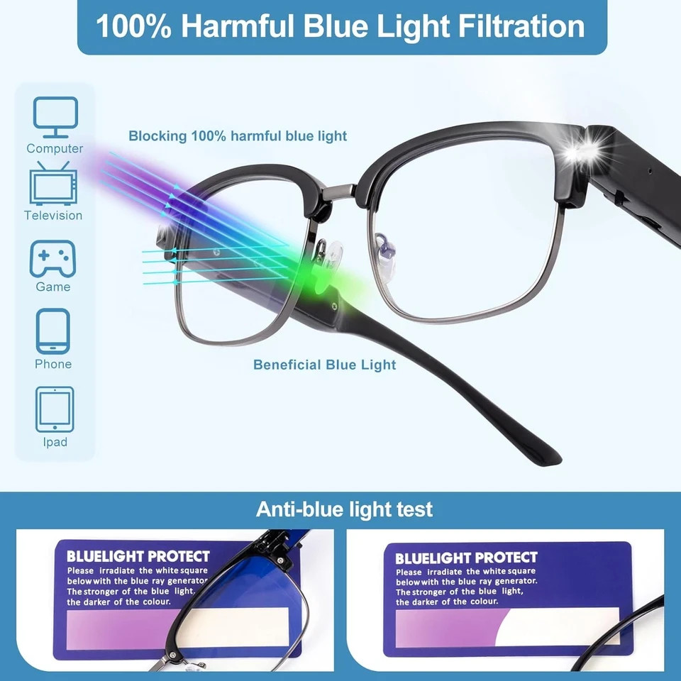 200% Magnifying Glasses with Light,Usb Rechargeable LED Lighted Magnifying Eyewe