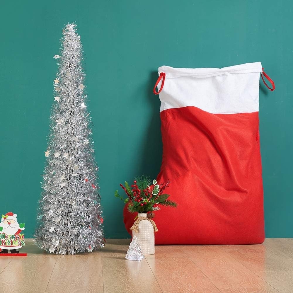 Jumbo Christmas Stocking Red White
