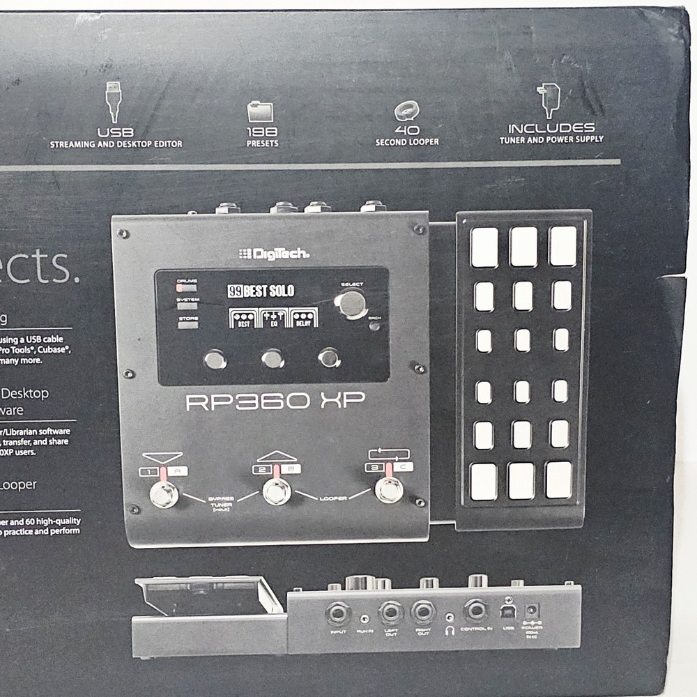 DigiTech RP360 XP Electric Guitar Expression Pedal Multi-Effects Floor Processor