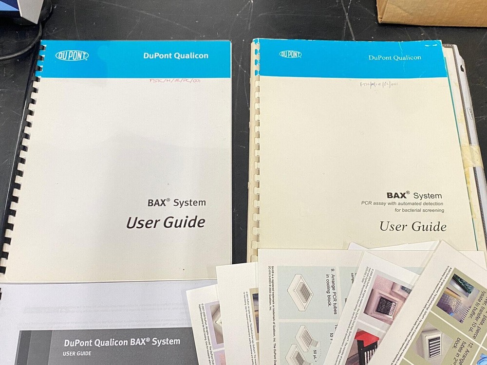 Lot 3 Du Pont Bax System- Instruction Book / User Guide / Manuel