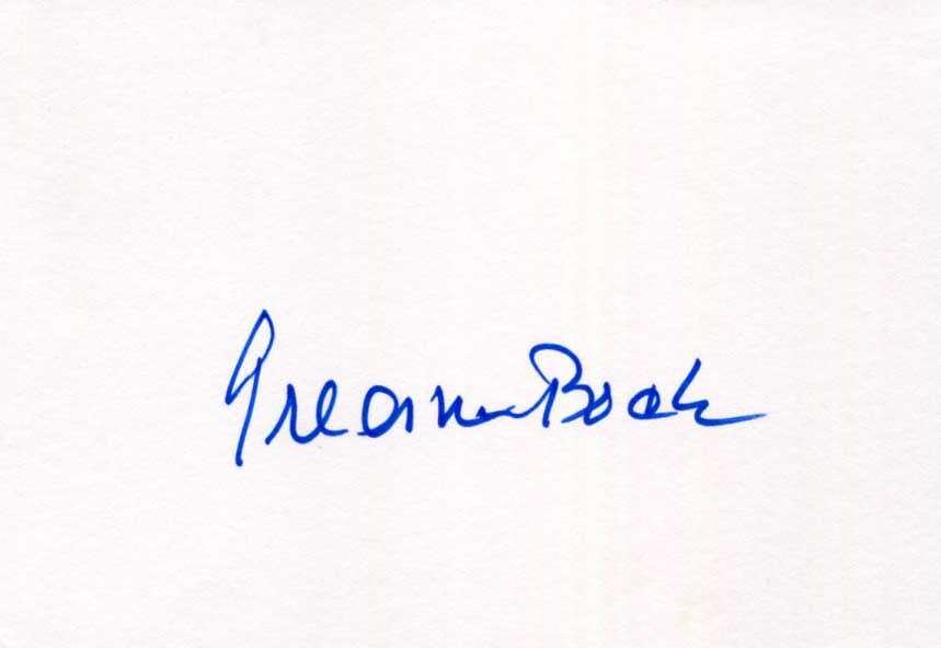 Gregory Peck (+) AUTHENTIC autograph, signed card