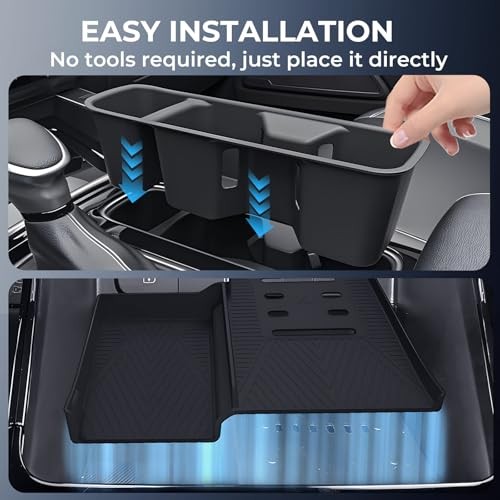 Cup Holder Insert & Wireless Charging Protective Mat Fits for 2021-2026 Sorento