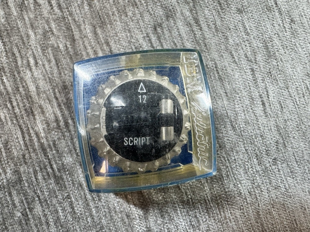 IBM Element 12 Pitch SCRIPT For Selectric III Models Typewriter Ball
