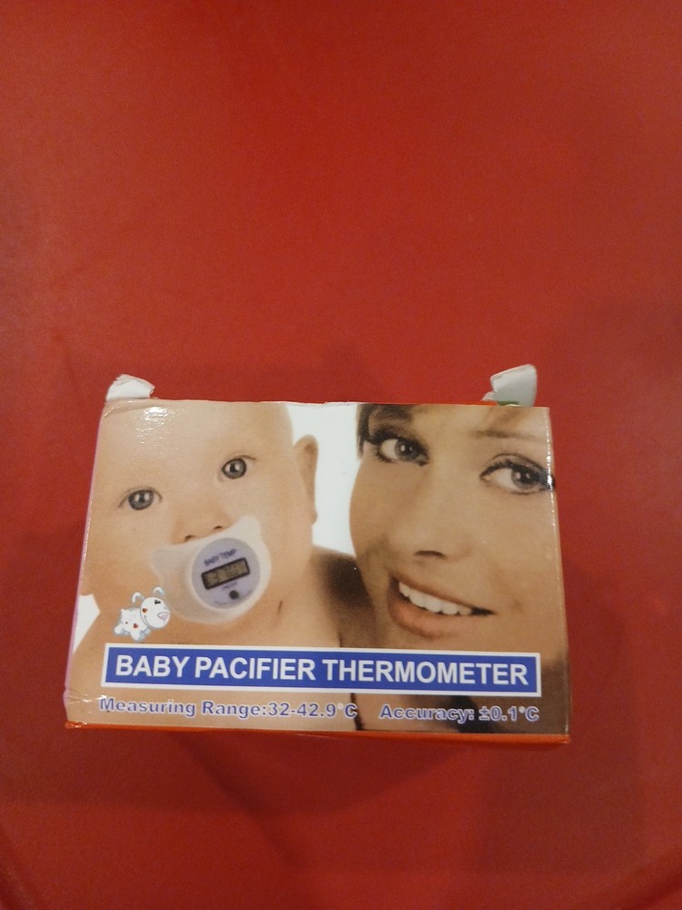 Baby Pacifier Thermometer Color Pink