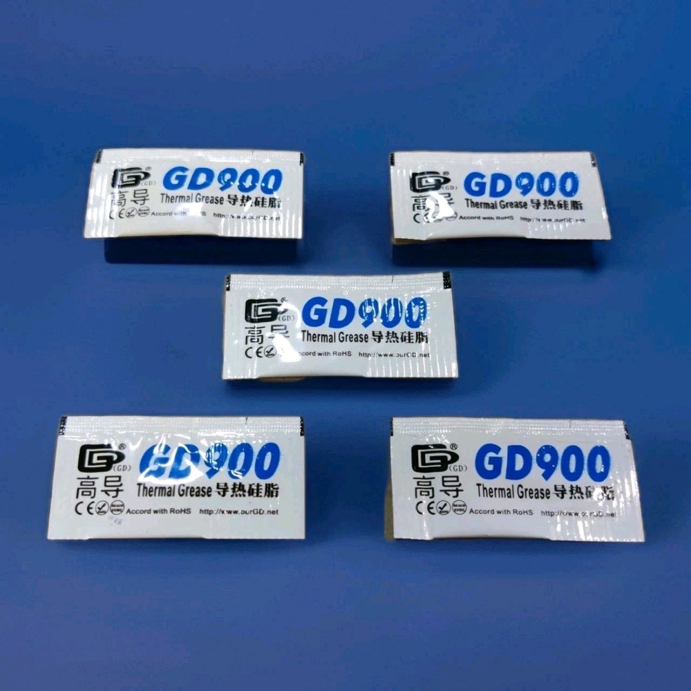 GD900 Thermal Paste Grease Heatsink Compound for Computer CPU GPU - 5 Soft Packs