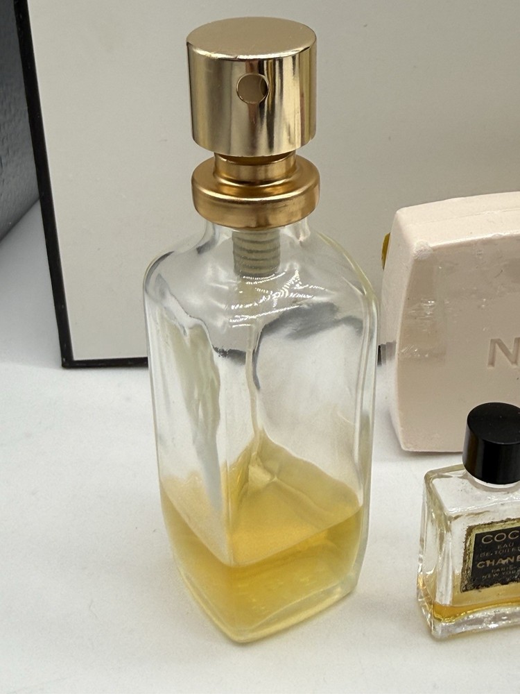 Chanel Misc Lot Perfume Sample Box Bag Sticker Mascara Mirror