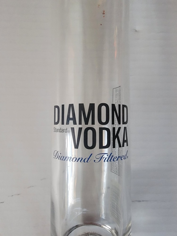 The Diamond Standard Vodka Bottle Empty with Crystal