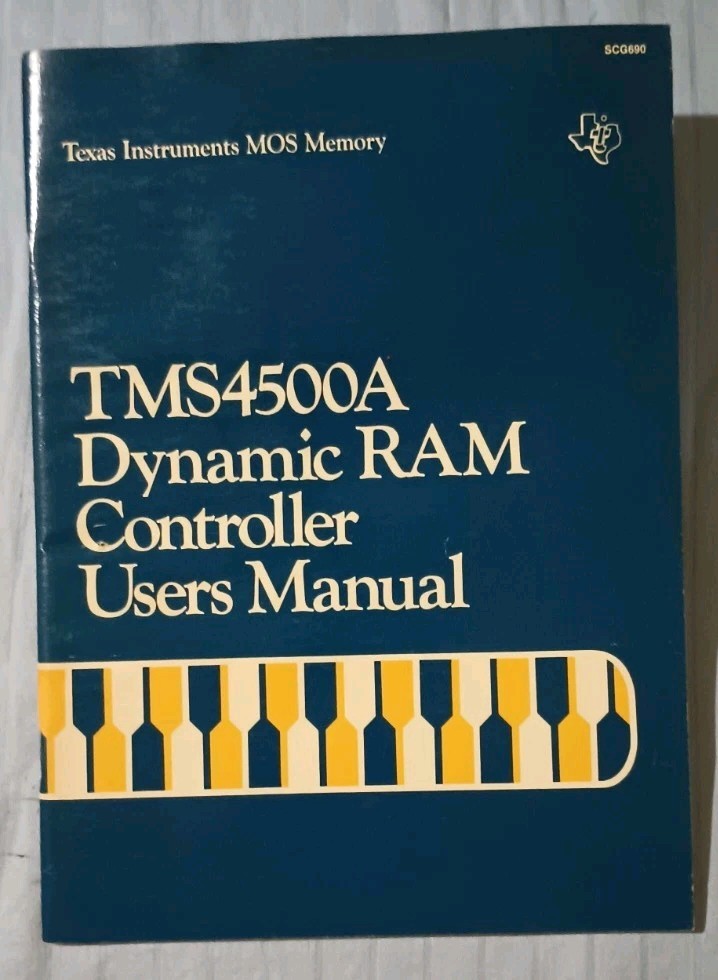 TMS4500A Dynamic Ram Controller User Manual 1982 Texas Instruments MOS Memory