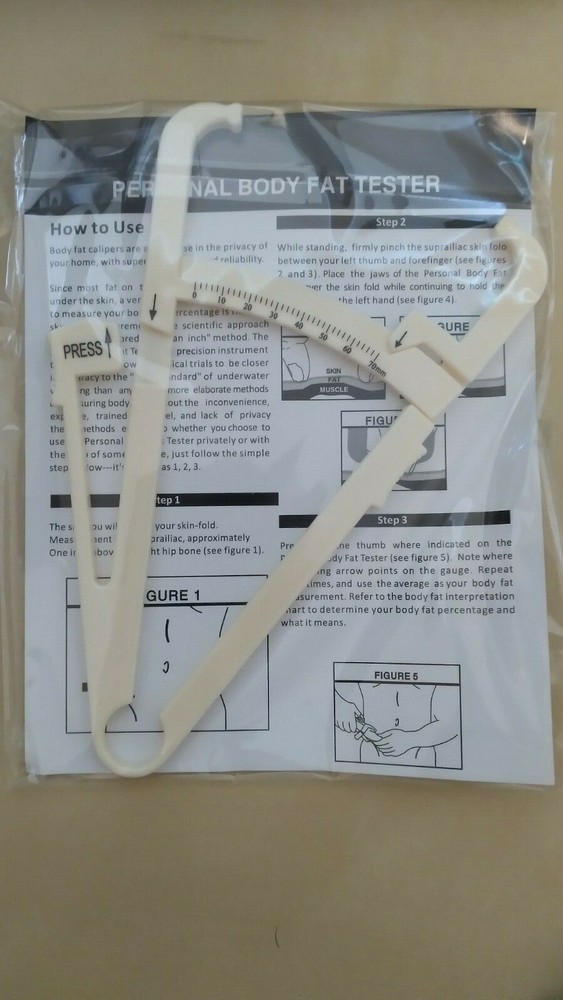 Body Fat Caliper Tester New