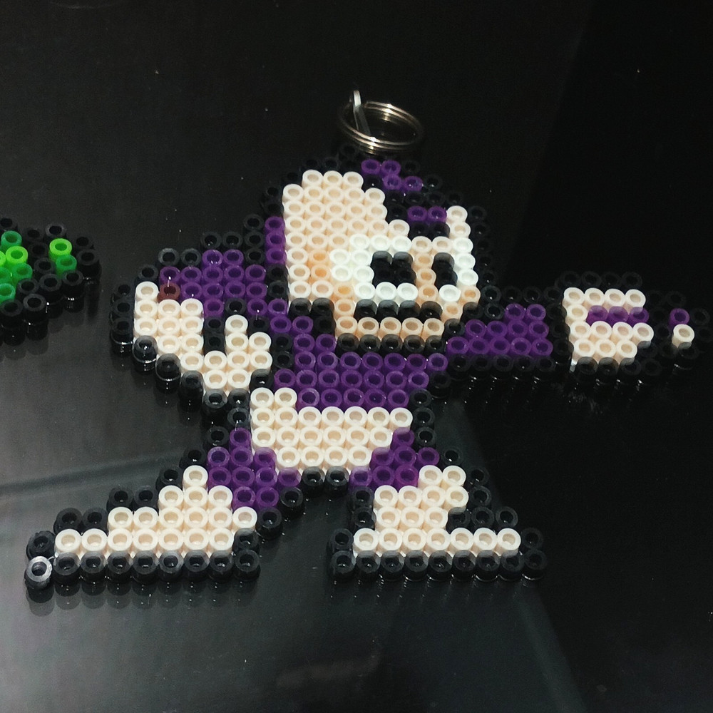 Mega Man Sprite Perler Pixel Art Bead Retro Nes Capcom Keychains