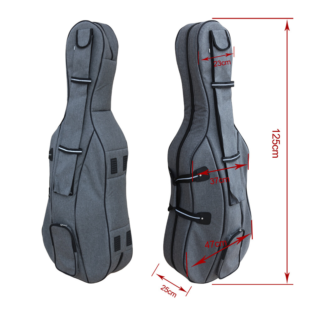 Cello gig Bag Cello case with Adjustable Backpack Strap Soft Cello bag