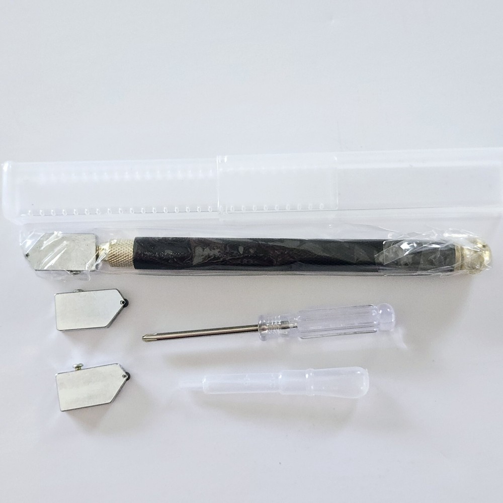 Glass Cutter Kit Sharp Carbide Tile Mirror Cutting Tool with Replacement 2-20mm