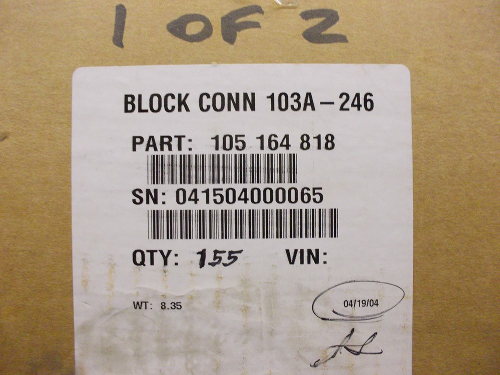 Lot of 2 103A -246 RJ45 Surface Mount Jacks, Ivory, comcode: 105164818