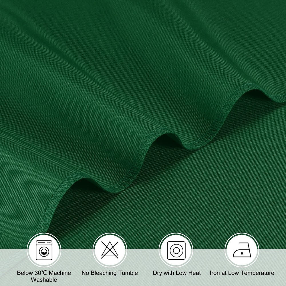 150x300cm Rectangle Tablecloth, Thickened Polyester Table Cloth Dark Green