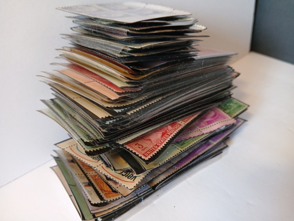 Large Lot Unused Us Postage Stamp Blocks