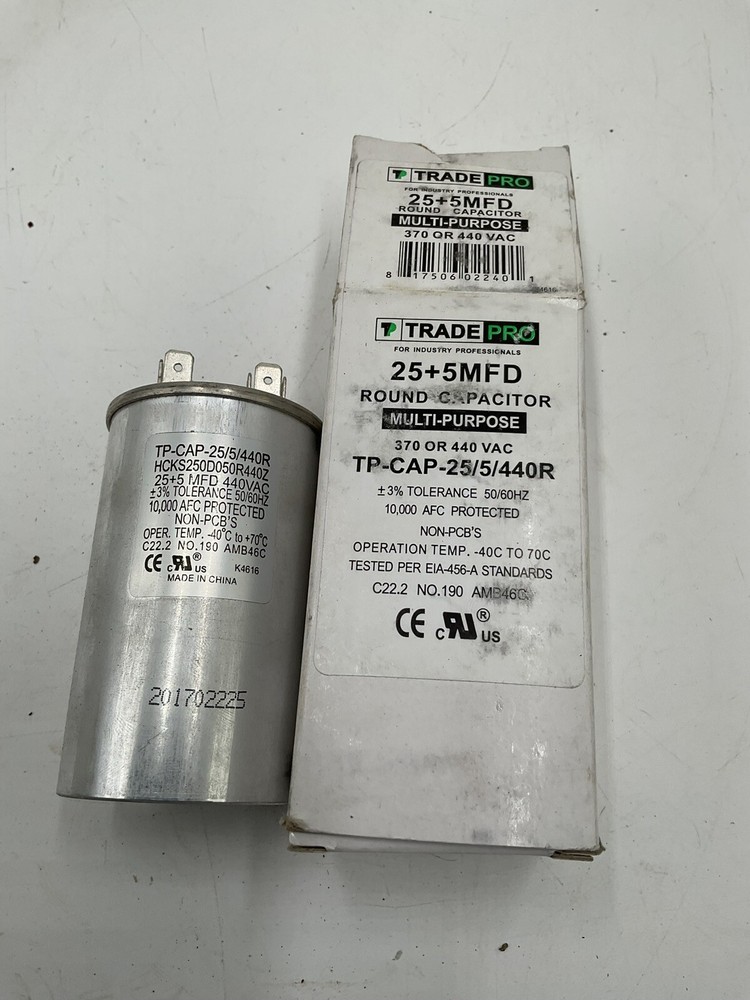 Trade Pro 25+5 MFD Multipurpose Capacitor