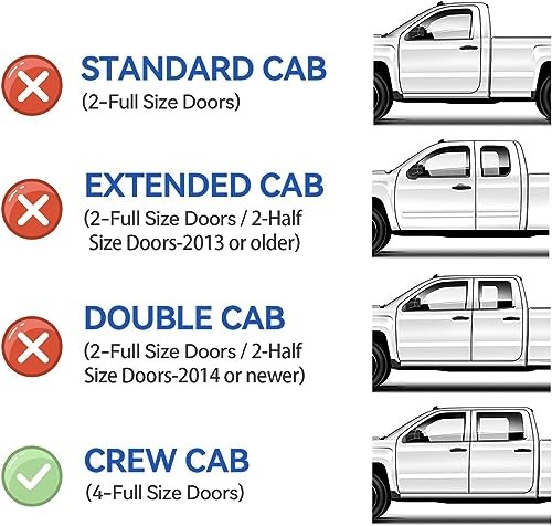 Window Visors Rain Guards for 2007-2013 2007-2013 silverado/sierra crew cab