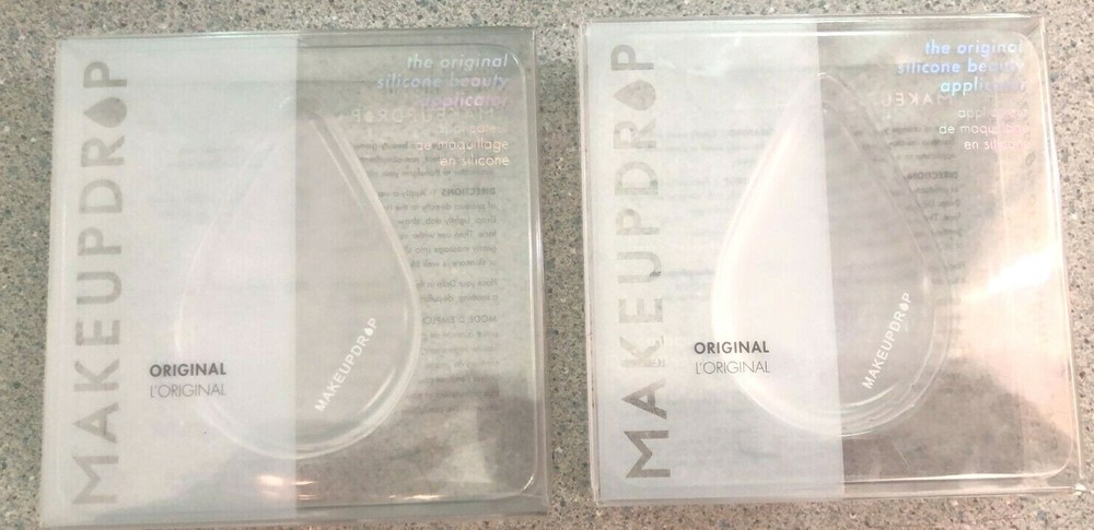 2x MakeupDrop The Original Silicone Makeup Clear Applicator