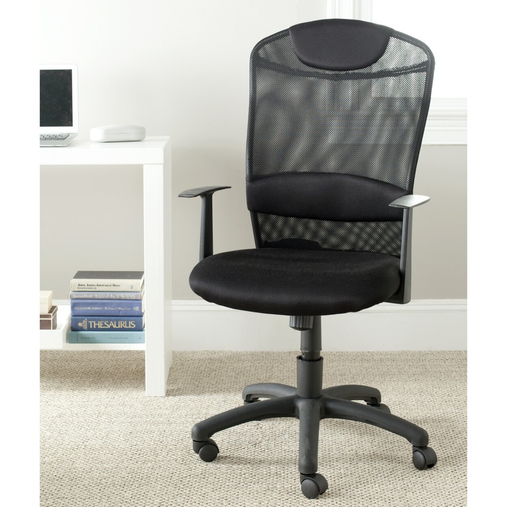 SAFAVIEH Shane Desk Chair | Black |