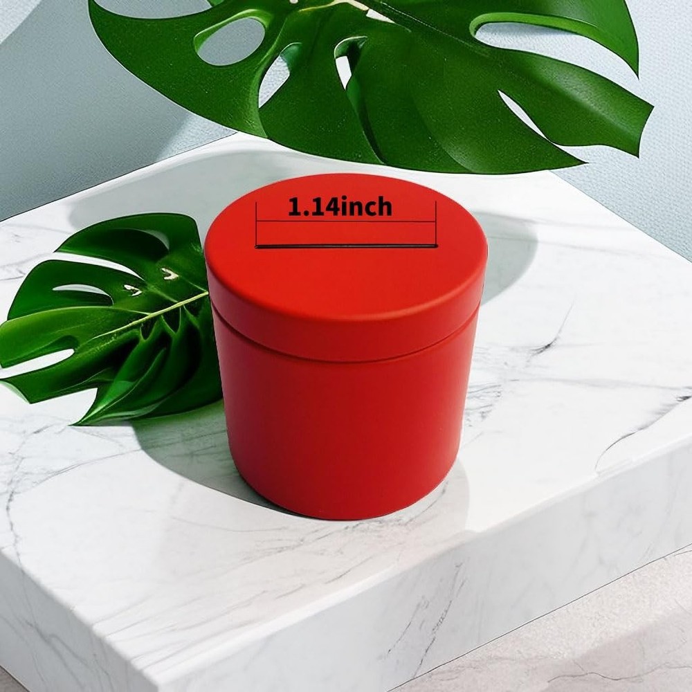 KUQILEY Postage Stamp Dispenser - Roll Red Iron can