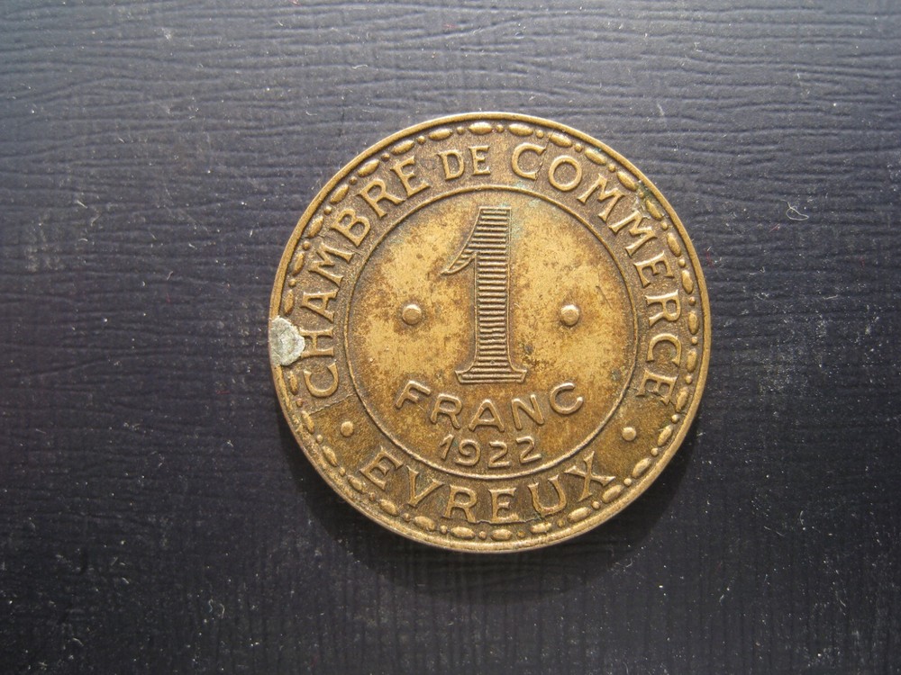 Chambres de Commerce - Evreux 1 Franc 1922.