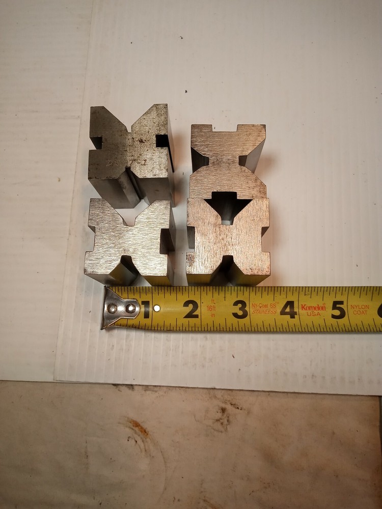 4 Vintage Machinist V Blocks