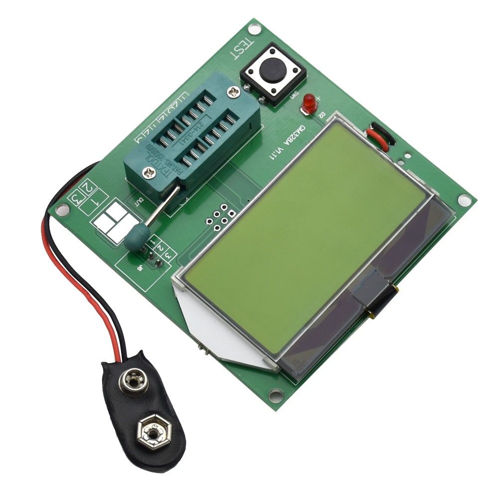 LCD GM328A Transistor Tester Capacitor Frequency Meter Wave Signal Generator