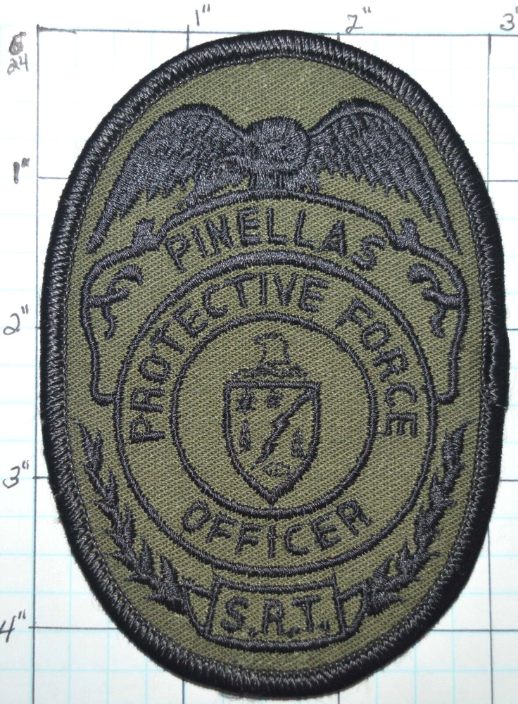 FLORIDA PINELLAS PROTECTIVE OFFICER SUBDUED SRT SPECIAL RESPONSE POLICE PATCH