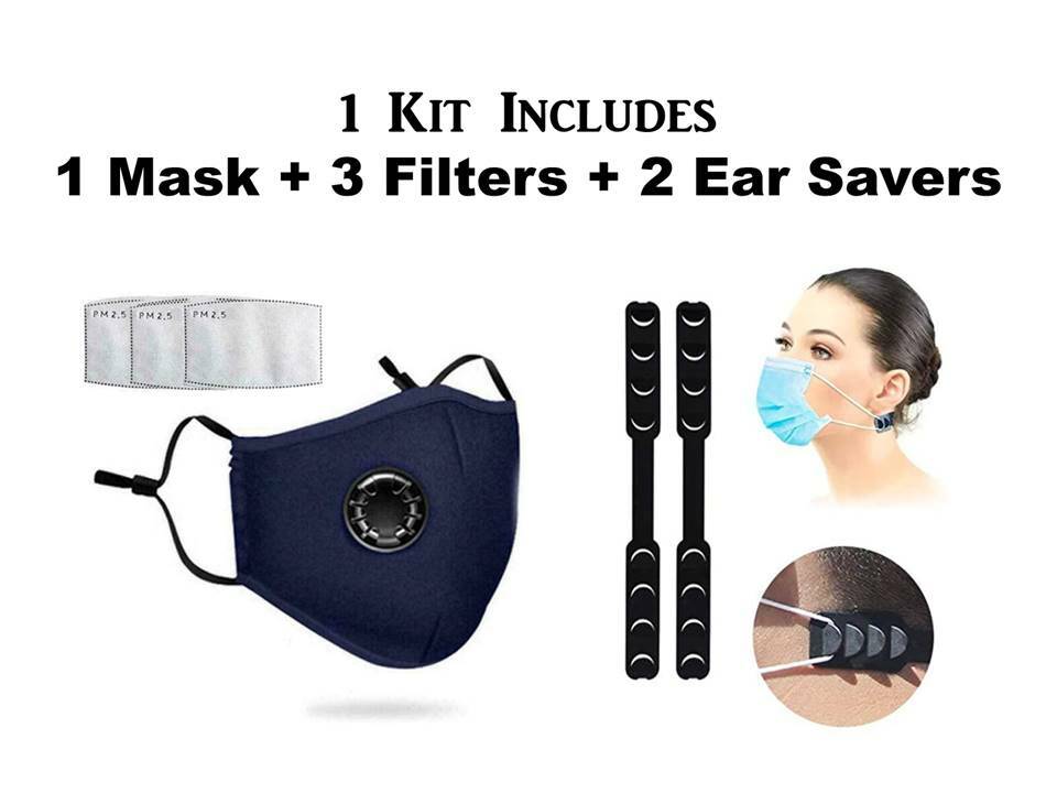Face Mask with PM2.5 Filters