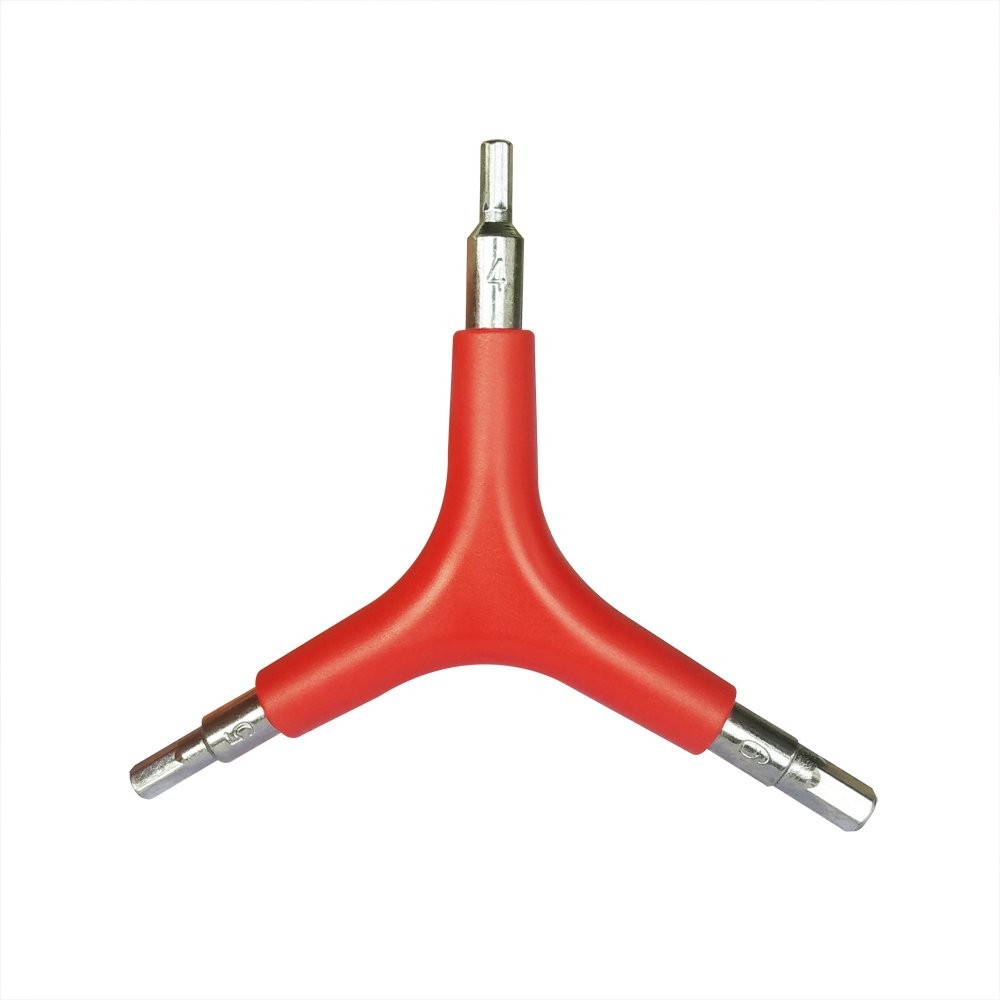 Xmomx Three Way Triangle Allen Wrench Outer Spanner Silver, Red, Black