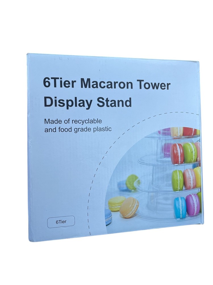 Macaron Cupcake Stand 6 Tier Large Macaron Dessert Tower Display Round Cupcake