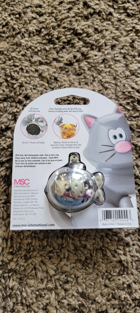 New Joie Meow Tea Cup Infuser Black Cat