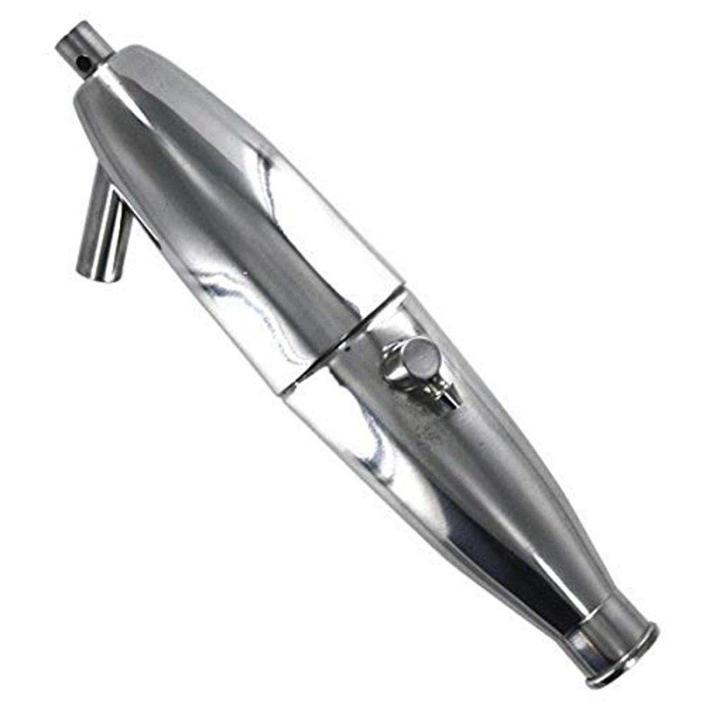 Redcat Racing Chrome Tuned Pipe Exhaust System Modified Performance SUV Turbo
