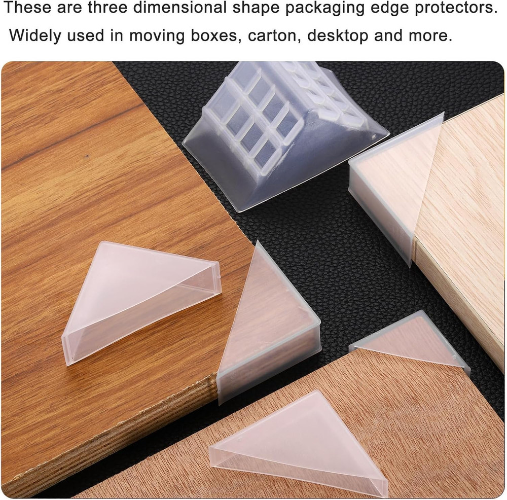 20Pcs Plastic Corner Protectors 2X50Mm Right Angle Shape Glass Corner Guards Cus