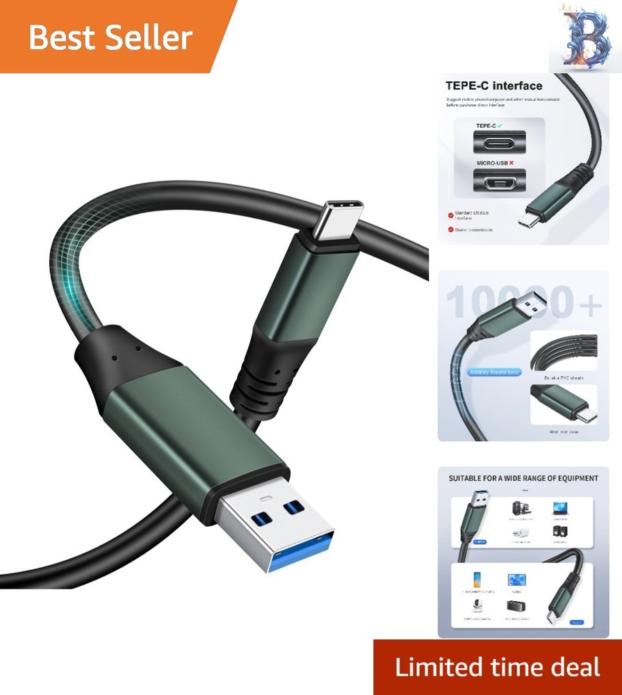 6Ft USB 3.0 to USB-C Link Cable for Oculus/Quest – High-Speed Data Transfer