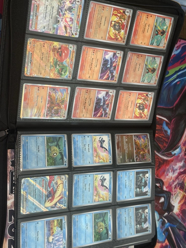 Surging Sparks Master Base Set w/ Reverse Holo 348 Cards W/ Binder!!