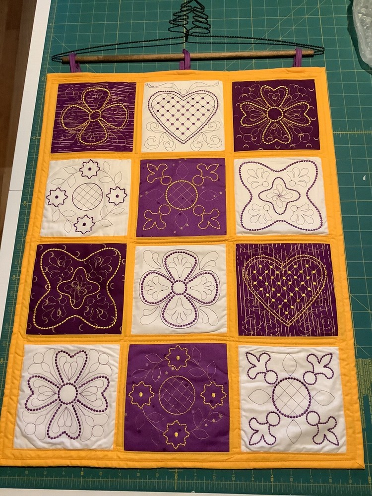 Machine Embroideried wall hanging