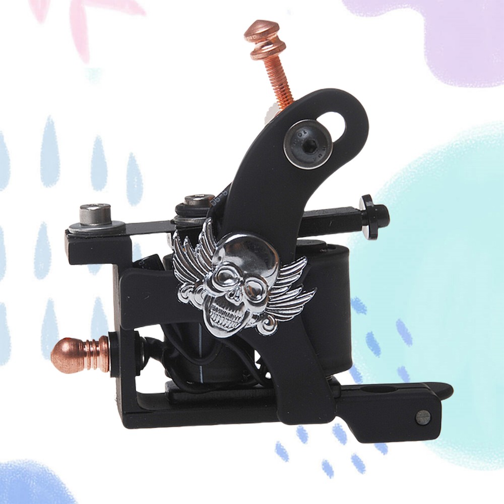 Coil Tattoo Machine Cast Iron Frame for Beginner 10 Wrap Liner 401-G