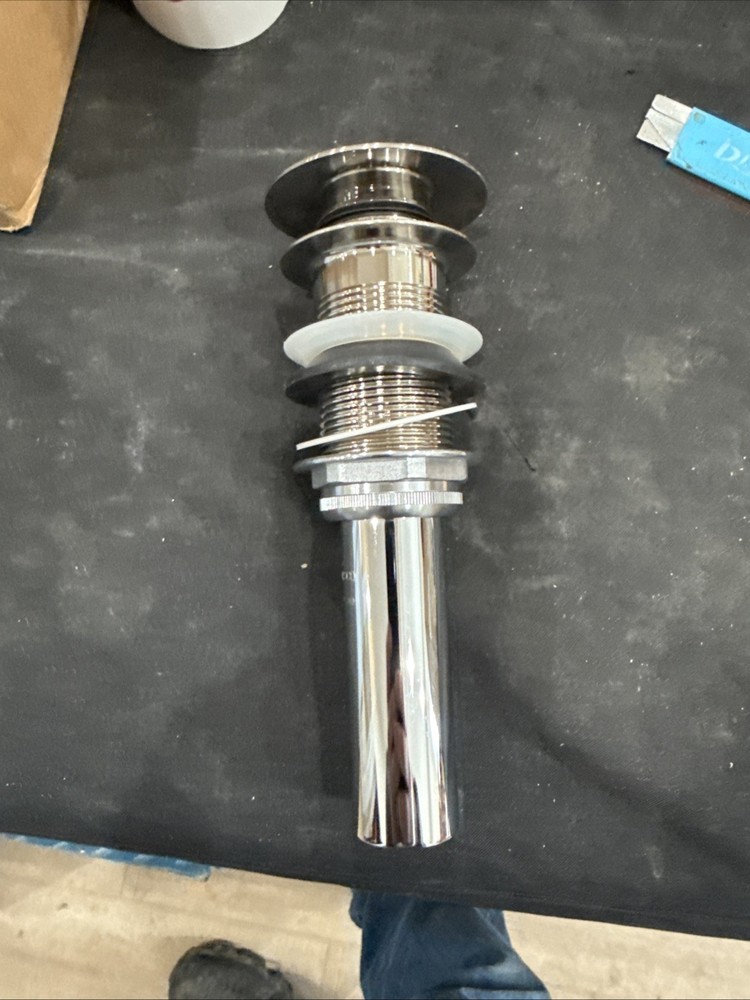 Delta 72172-SS Round Push Pop-Up with Overflow in Stainless Steel