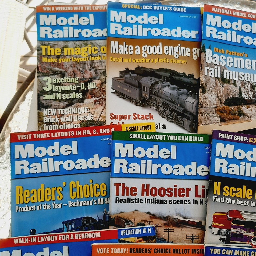 Model Railroader Magazine - Full Year 2001 Complete